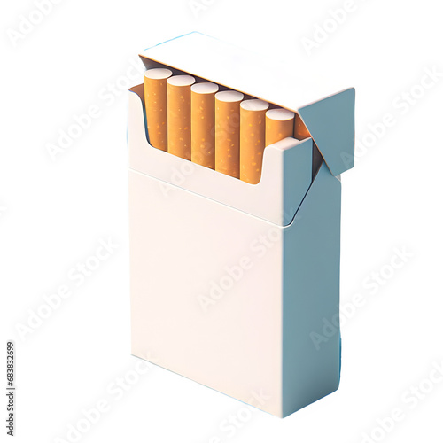 cigarette pack isolated on transparent background