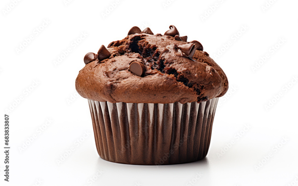 chocolate muffin isolated on white chocolate muffin isolated on white