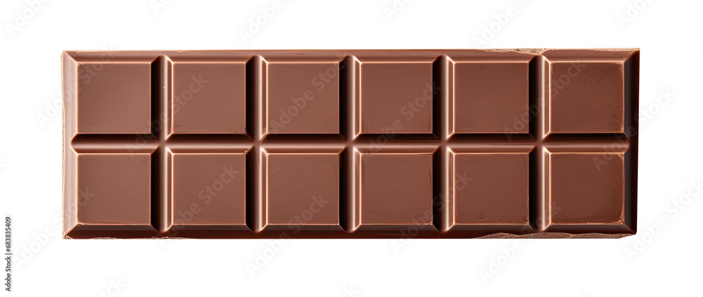 Milk chocolate bar. Isolated on Transparent background. Milk chocolate bar. Isolated on Transparent background.