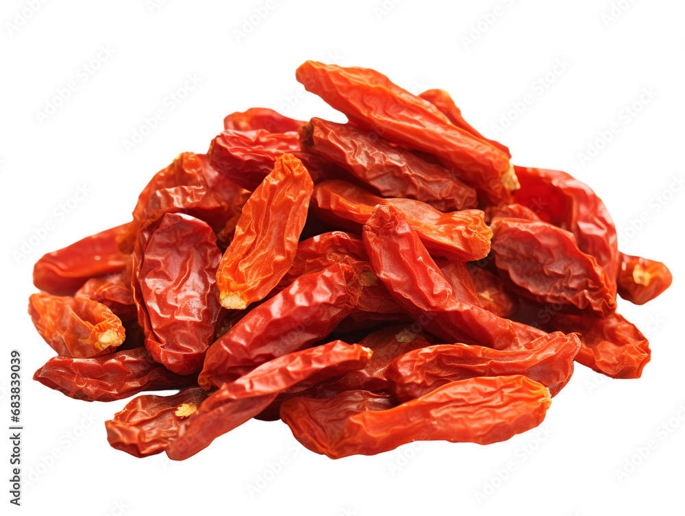 Obraz premium Sun-Dried Tomatoes, isolated on a transparent or white background