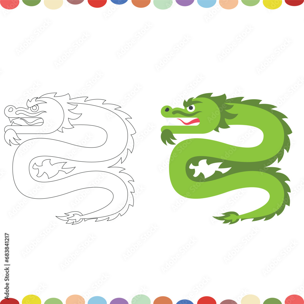 Obraz premium snake with ribbon