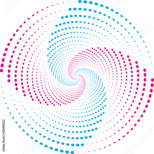radial dotted pattern, halftone design, abstract circle pattern