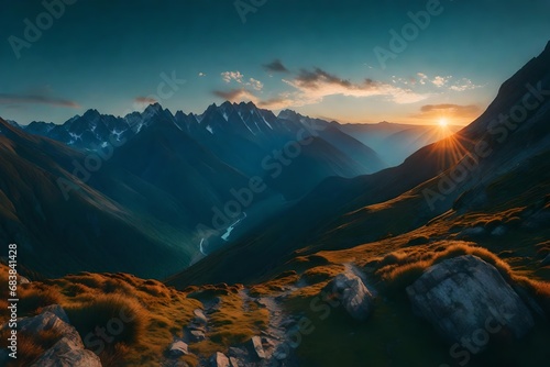 sunset in the mountains © Asifzain