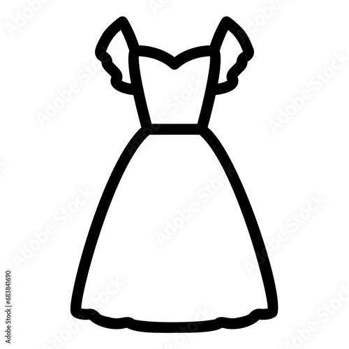 dress outline icon