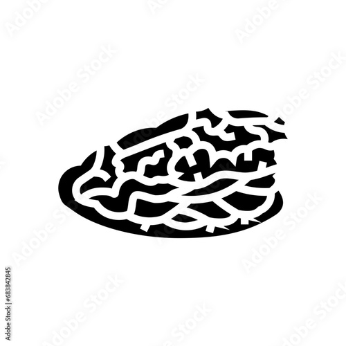 doner kebab turkish cuisine glyph icon vector. doner kebab turkish cuisine sign. isolated symbol illustration