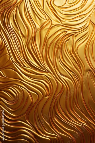 Abstract gold metallic, foil, fabric with geometry, lines material background, seamless wallpaper texture. Great as banner, luxury product cover, happy new year postcard.