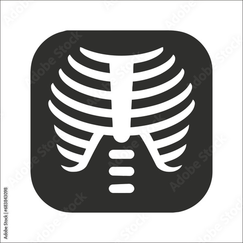 X-Ray of a human rib cage icon