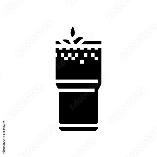 ayran turkish cuisine glyph icon vector. ayran turkish cuisine sign. isolated symbol illustration