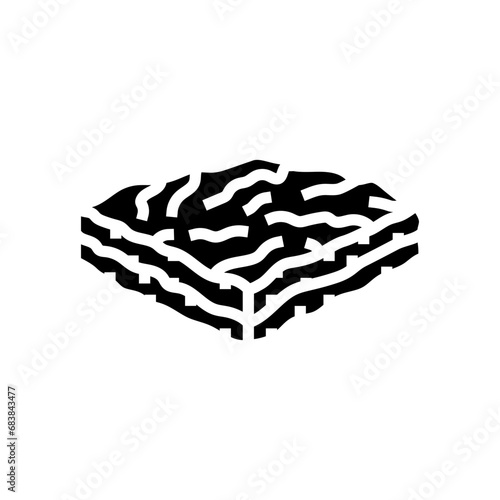 baklava pastry turkish cuisine glyph icon vector. baklava pastry turkish cuisine sign. isolated symbol illustration