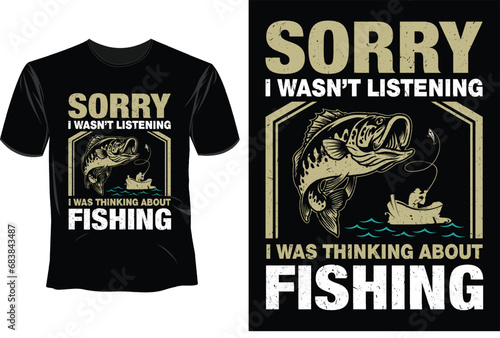 Fishing T Shirt Design Template 