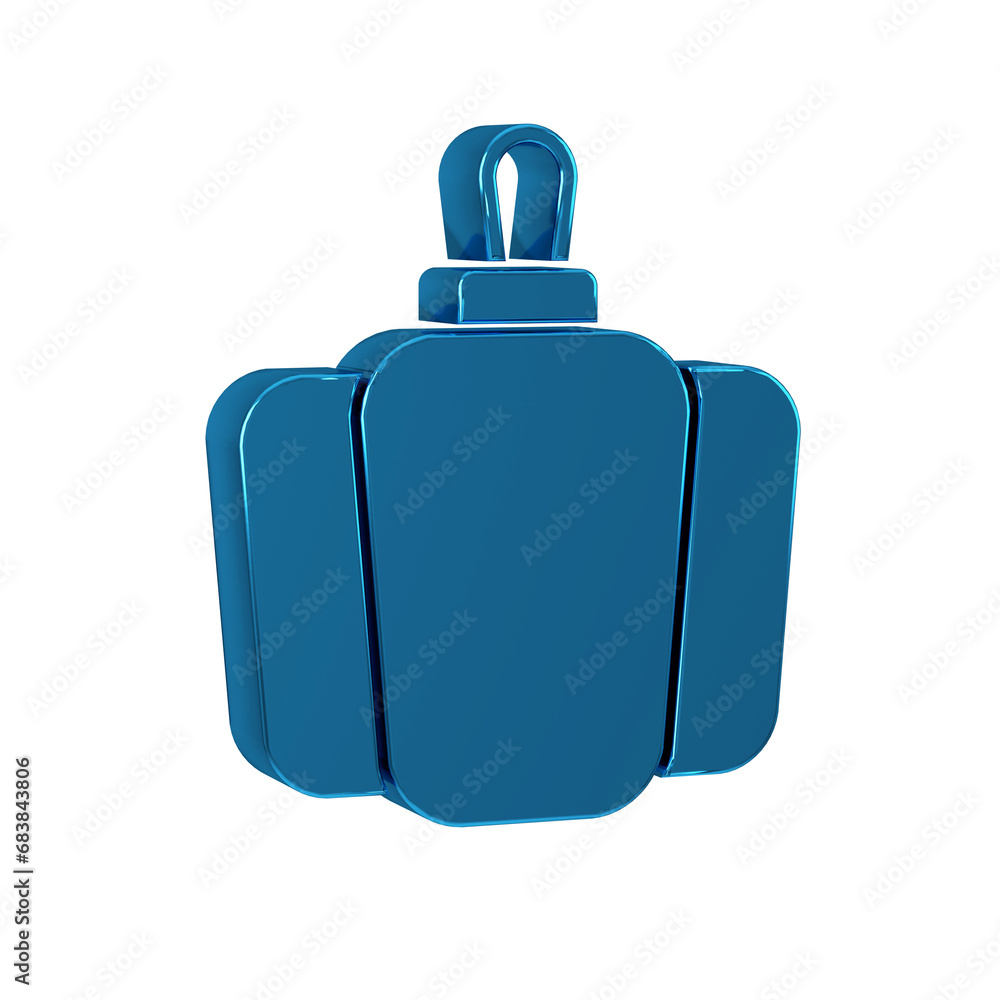 Obraz premium Blue Bell pepper or sweet capsicum icon isolated on transparent background.