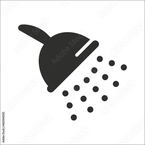 Shower head with water icon