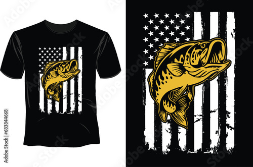 Fishing T Shirt Design Template 