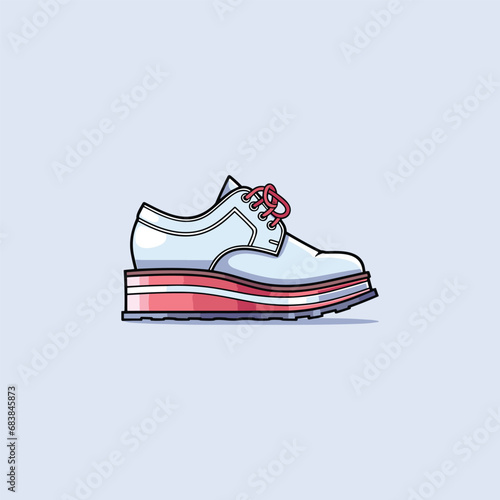 platform shoes vector clip art illustration