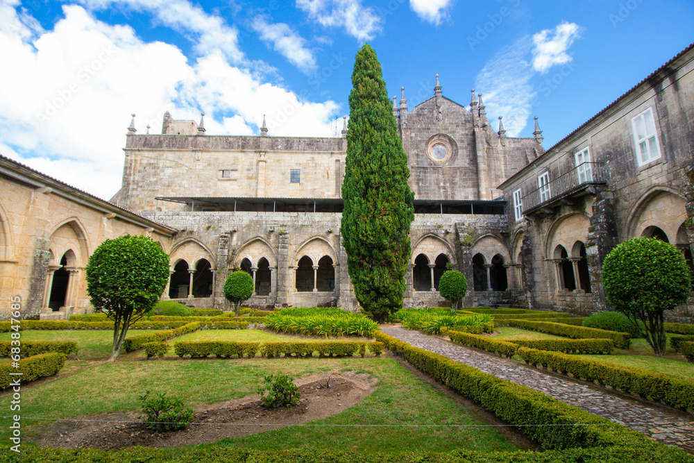 Cloister of the Cathedral of Santa María at Tui in Galicia