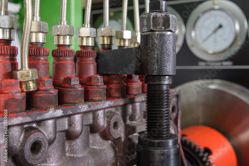 The stand for testing diesel engine injectors