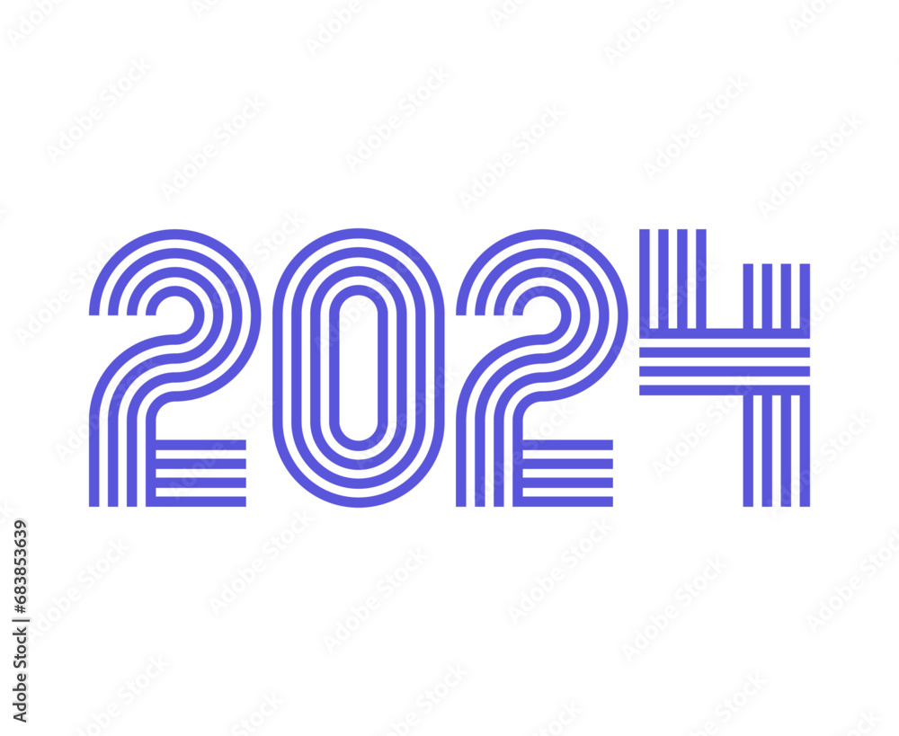 Happy New Year 2024 Abstract Purple Graphic Design Vector Logo Symbol Illustration Happy New Year 2024 Abstract Purple Graphic Design Vector Logo Symbol Illustration