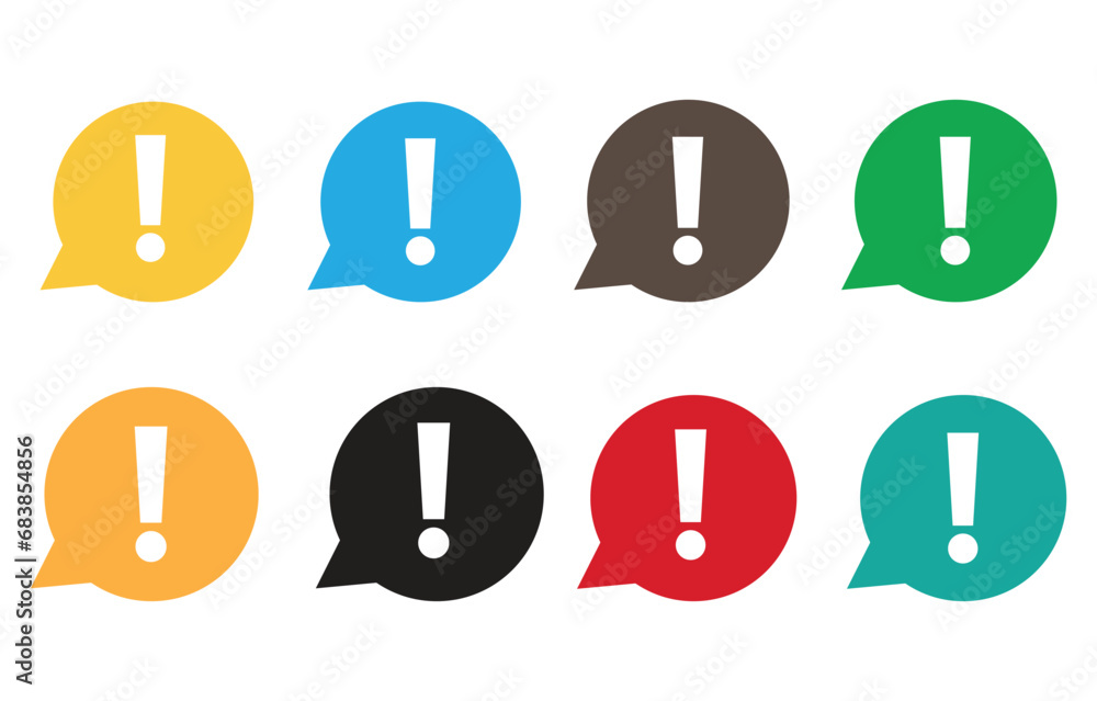 Warning attention sign. Collection of vector symbol on white background. Vector illustration. Warning attention sign. Collection of vector symbol on white background. Vector illustration.