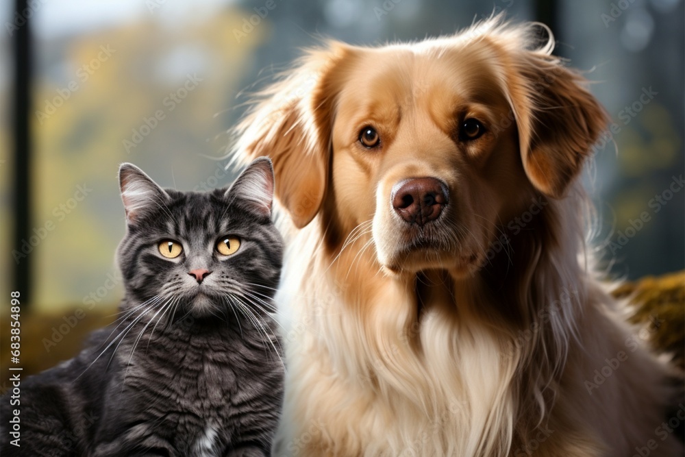 cat and dog together Animal friendship cat and dog together Animal friendship