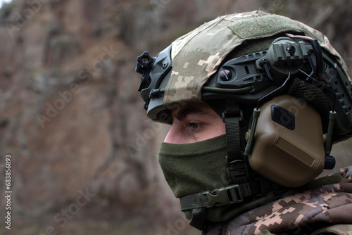 Portrait of a ukrainian soldier © PumpedVisuals