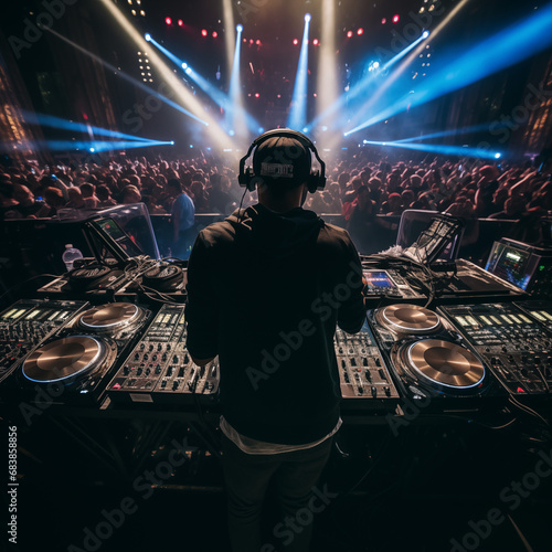 dj performance at the rave festival
