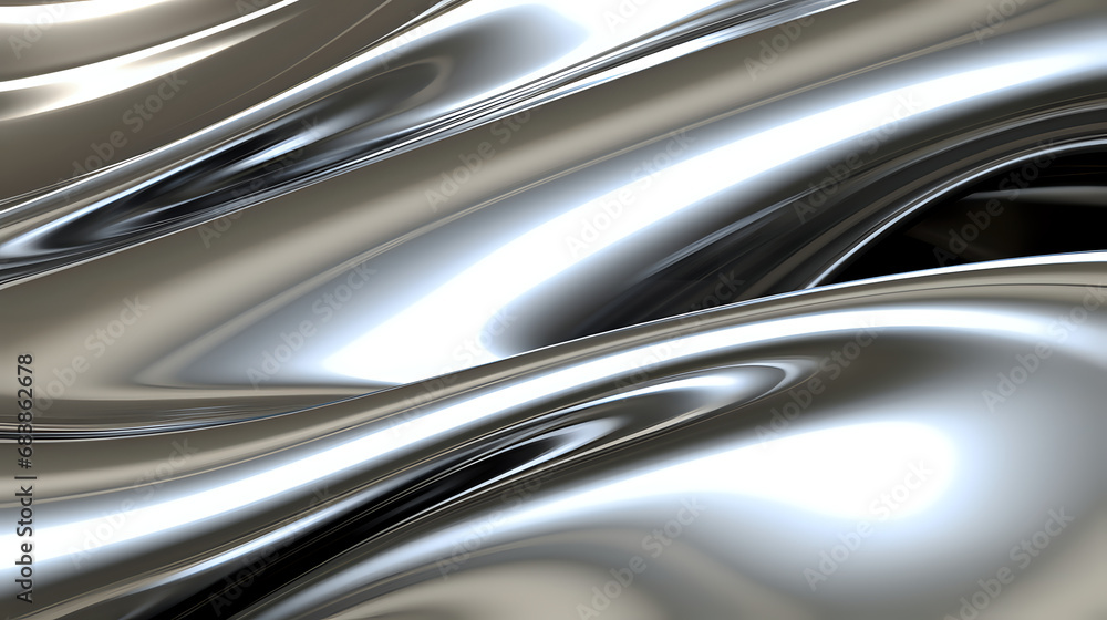 close up of silver satin background. Generative AI