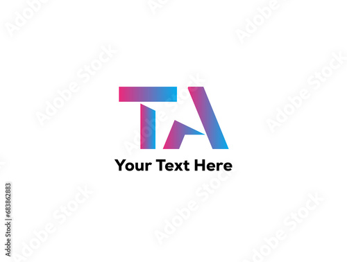 Creative professional TA logo design 