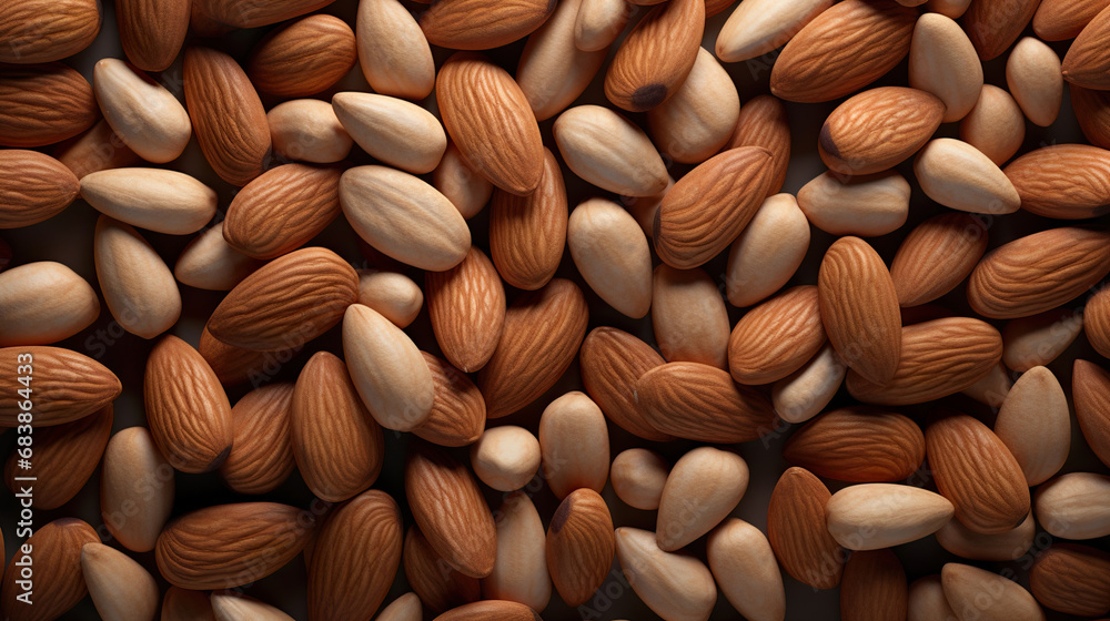 Pile of Almonds. Generative Ai Pile of Almonds. Generative Ai