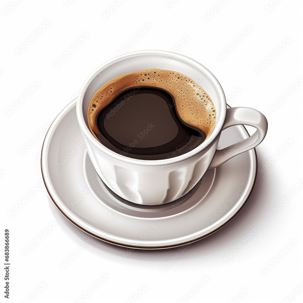 Exquisite Solitude: The Elegance of a Lone Coffee Cup on a Pristine White Backdrop Generative AI Exquisite Solitude: The Elegance of a Lone Coffee Cup on a Pristine White Backdrop Generative AI