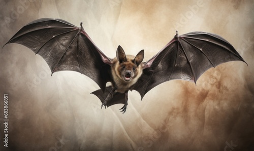 Mysterious Flight: Incredible Capture of a Bat with Short Wings and Extra Long Tail Generative AI