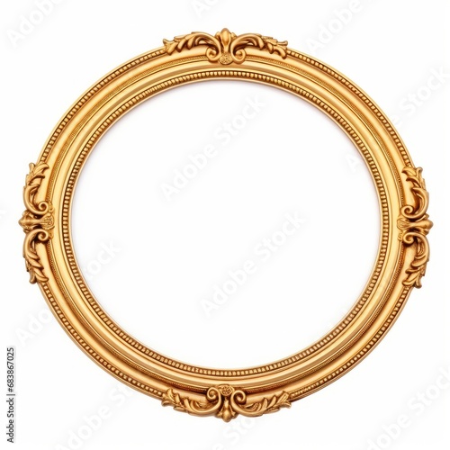 Mesmerizing Golden Frame with Oval Design: An Elegant Addition to Your Decor! Generative AI