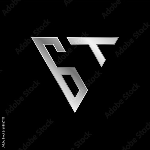 Free Download Triangle Letter GT Logo Design - GFXLoad