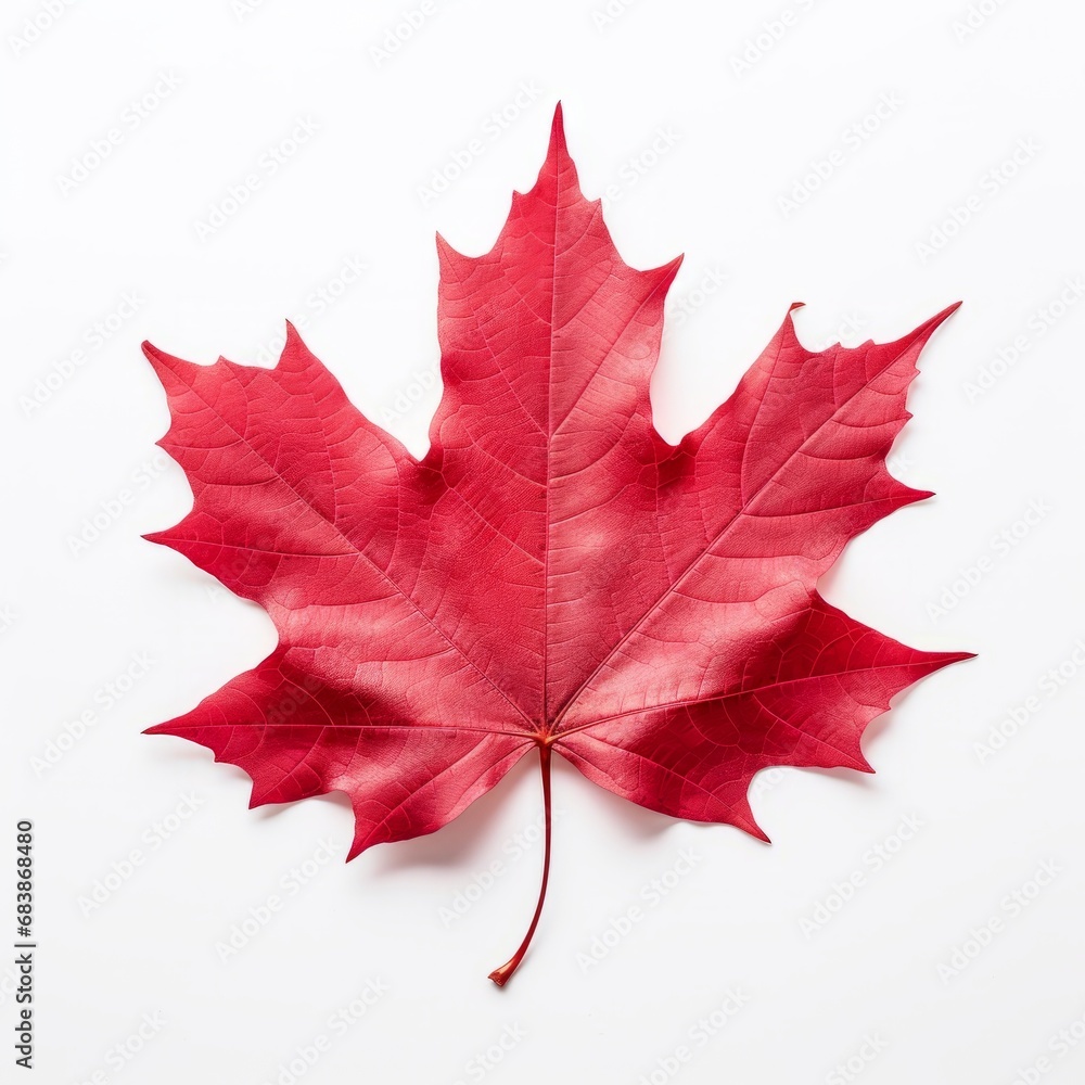 Iconic Red Canadian Maple Leaf - A Stunning Symbol of Natural Beauty Generative AI Iconic Red Canadian Maple Leaf - A Stunning Symbol of Natural Beauty Generative AI