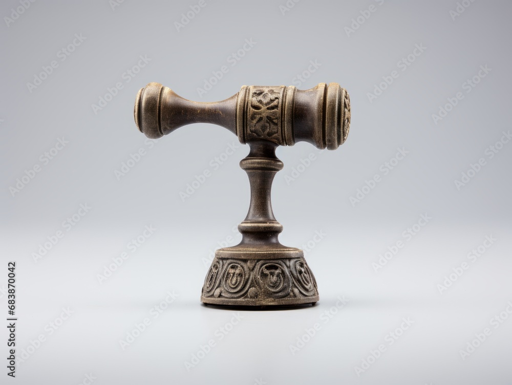 Justice Unveiled: Intriguing Detail of a Judge's Gavel on a Crisp White Background Generative AI Justice Unveiled: Intriguing Detail of a Judge's Gavel on a Crisp White Background Generative AI
