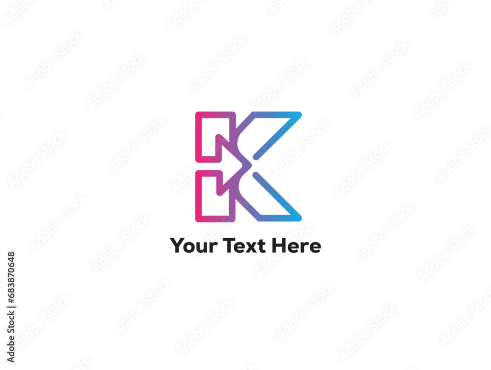 vector K letter logo design vector K letter logo design