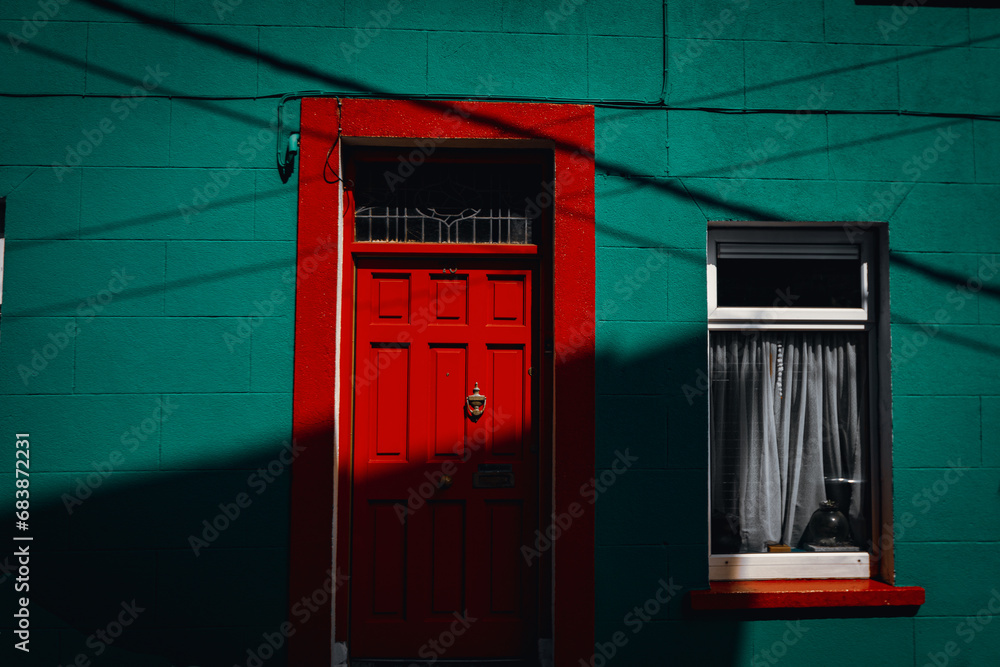 Obraz premium red door