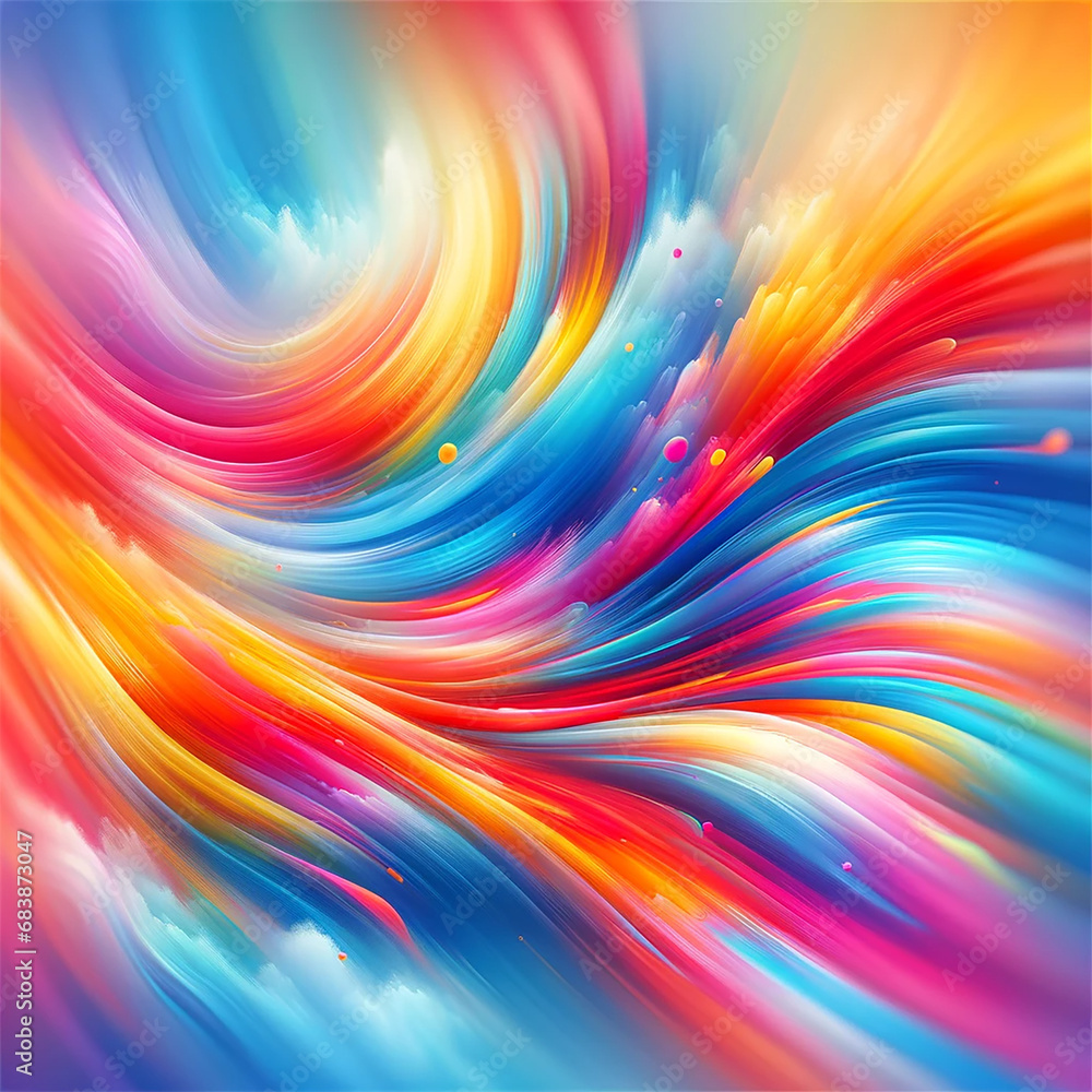 Modern colorful gradient abstract wave shapes background