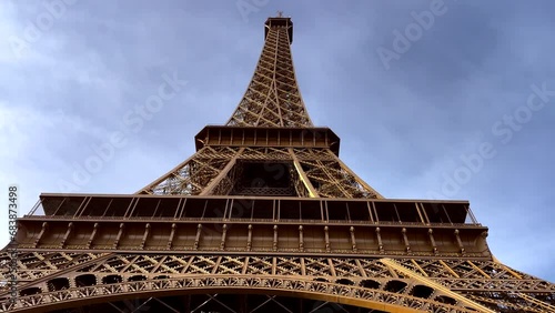 Eiffel tower view. Old architecture