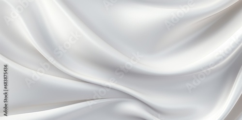 Elegant White Satin Fabric: The Perfect Luxurious Background for Any Occasion Generative AI