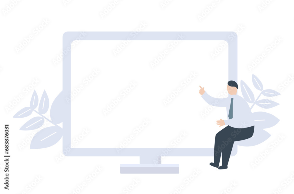 person with a blank board person with a blank board