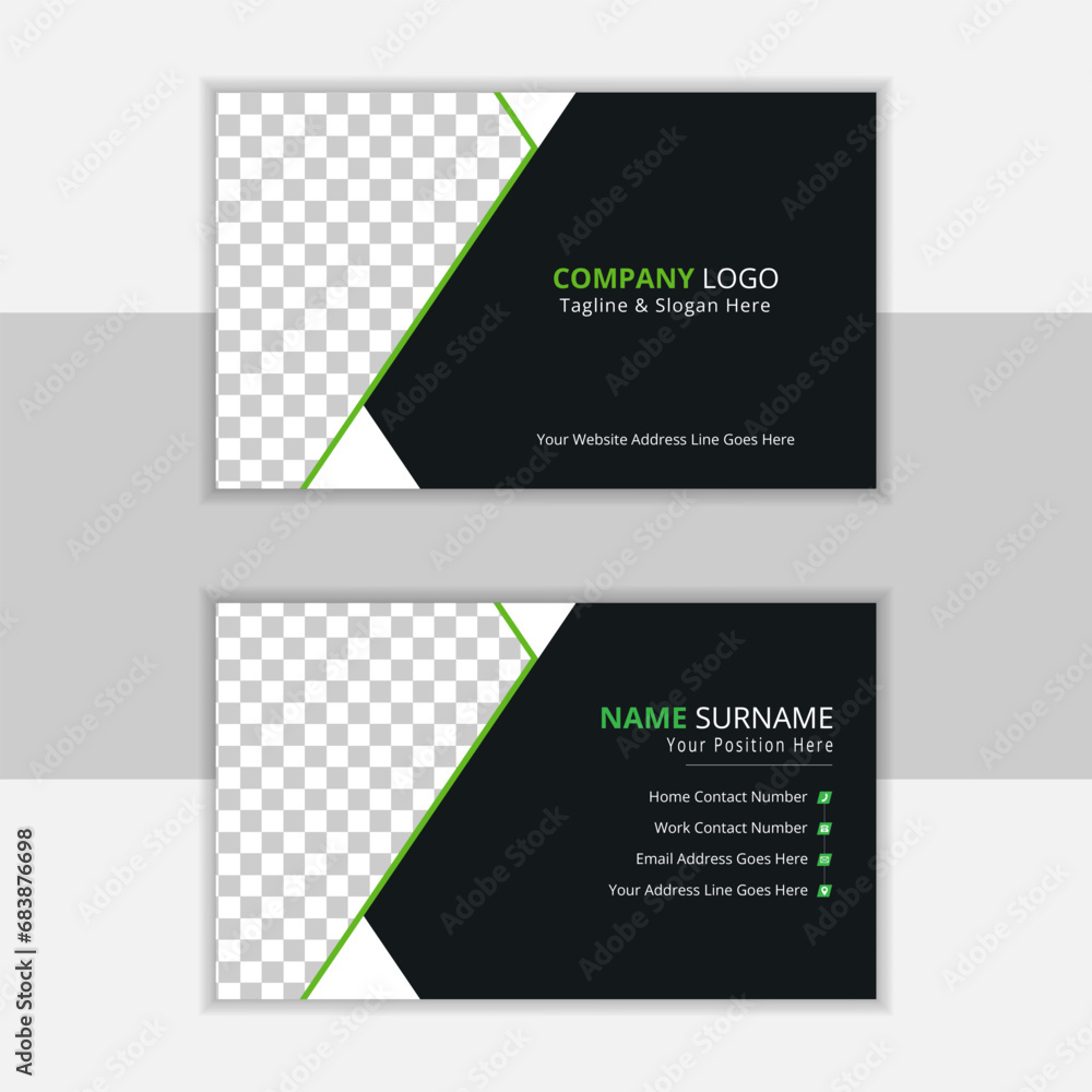 Fototapeta premium Corporate and creative visiting card layout