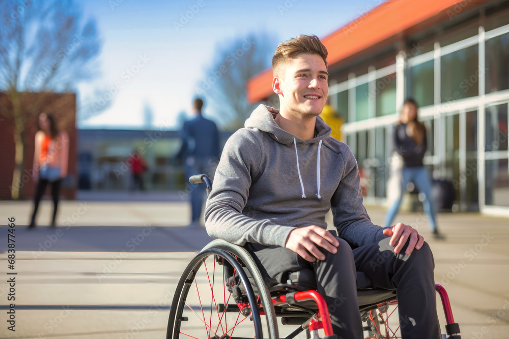 Sports for people with disabilities. A man in a wheelchair plays basketball. Sports for people with disabilities. A man in a wheelchair plays basketball.