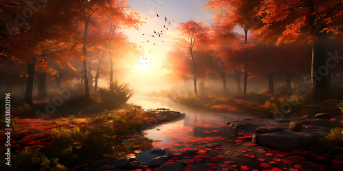 autumn forest    Capturing the Magic of Autumn Sunrise in All Its Glory