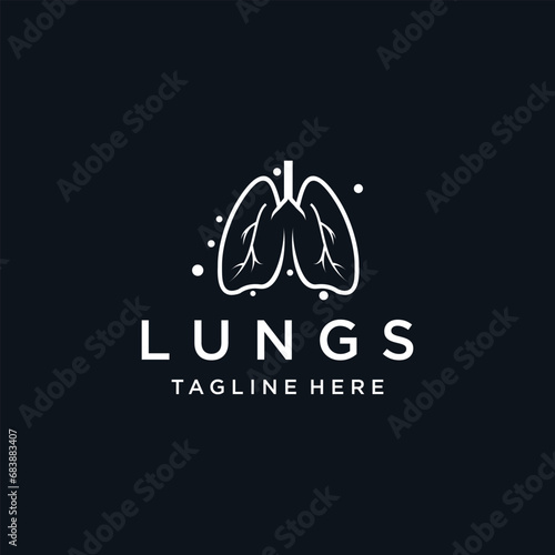 Lung care logo designs nature lungs logo concept vector lungs health logo template Premium Vector