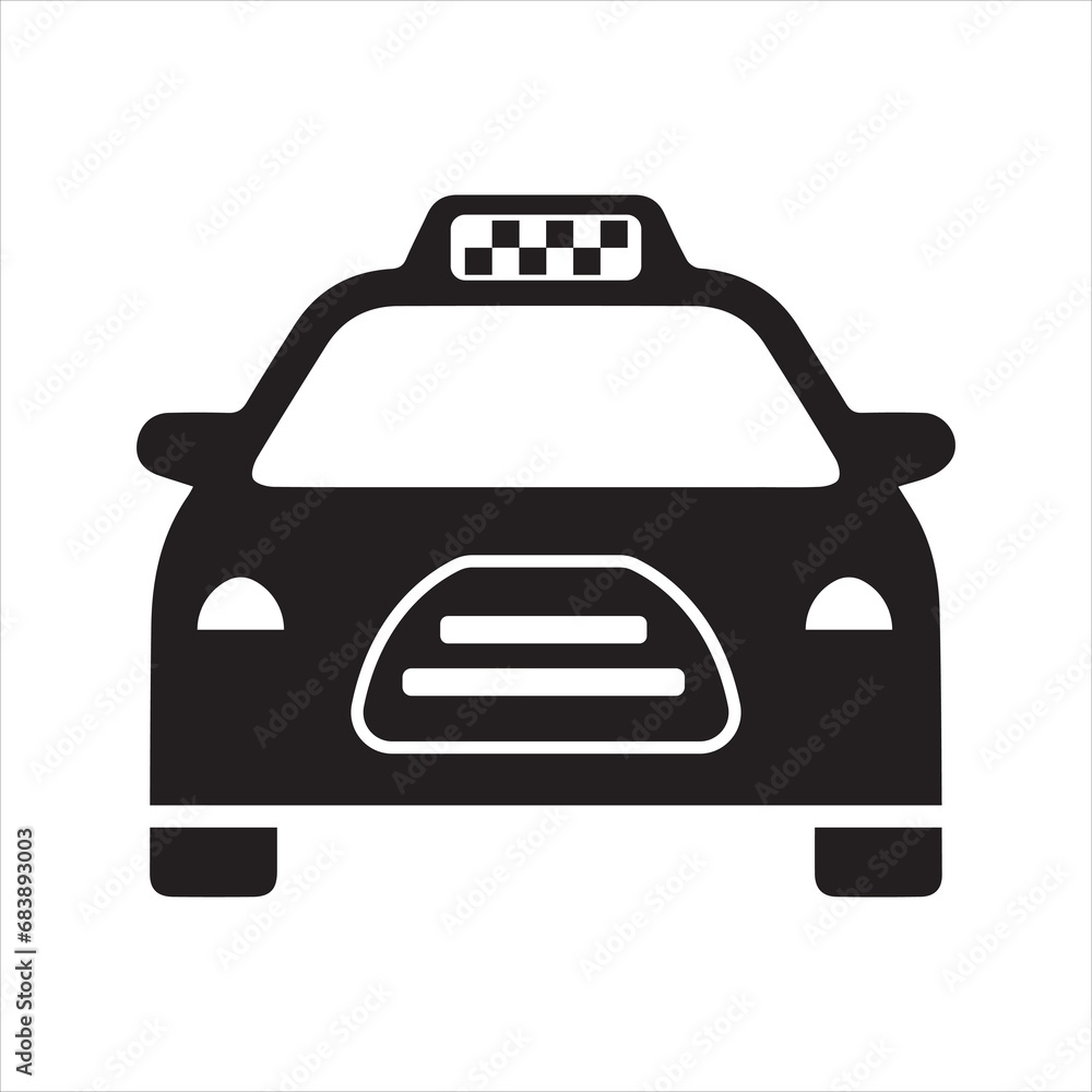 Taxi icon. Car icon