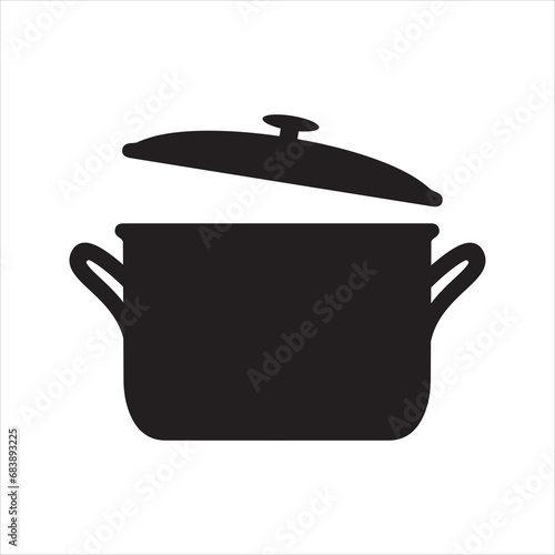 Pot icon. Cooking pan icon