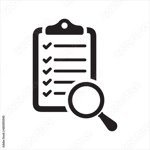 Magnifier assessment checklist icon