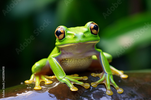 frog on leaf © Daniel