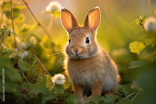 rabbit in the grass © Daniel