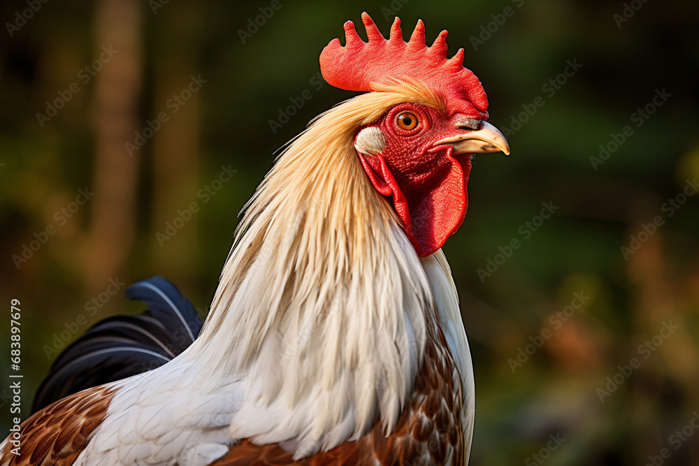 Rooster photo close up